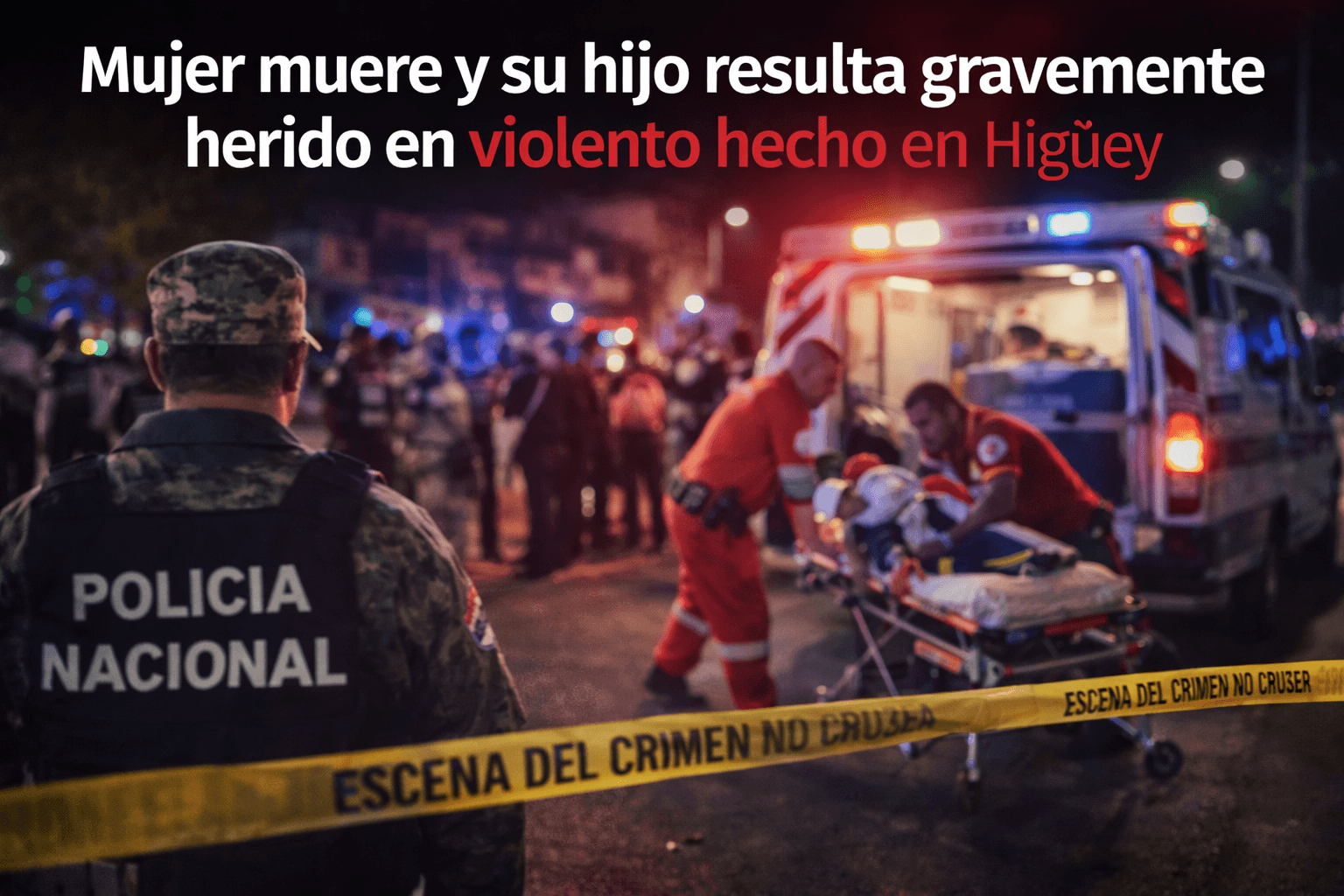 Mujer muere y su hijo resulta gravemente herido en violento hecho en Higüey